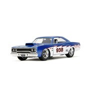 JADA35030 1/24 1970 プリムス ロードランナー #938 ブルー/ホワイト [ダイキャストミニカー]