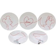 ラブイズ 小皿 約12cm 5個 食器セット ディズニー ミッキーマウス/ミニーマウス 3307-02