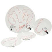ラブイズ 食器セット 4点セット ディズニー ミッキーマウス/ミニーマウス 3307-04