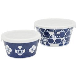 ニホンスタイル レンジパック 蓋付き 2点セット 約300ml/約600ml 電子レンジ対応 食洗機対応 ディズニー ミッキーマウス＆フレンズ 3308-01