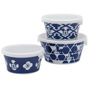 3308-02 [ニホンスタイル レンジパック 蓋付き 3点セット 約300ml×2個 約600ml×1個 電子レンジ対応 食洗機対応 ディズニー ミッキーマウス＆フレンズ]