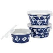 3308-03 [ニホンスタイル レンジパック 蓋付き 3点セット 約300ml×1個 約600ml×2個 電子レンジ対応 食洗機対応 ディズニー ミッキーマウス＆フレンズ]