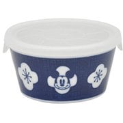 3308-31 [ニホンスタイル レンジパック 蓋付き 直径約11cm 約300ml 電子レンジ対応 食洗機対応 ディズニー ミッキーマウス＆フレンズ 梅柄]