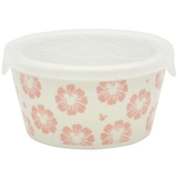 フラワーフラワー レンジパック 蓋付き 直径約11cm 約300ml 電子レンジ対応 食洗機対応 ディズニー ミッキーマウス ピンク 3309-31