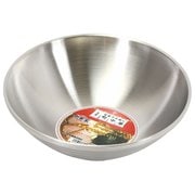 中華家 ラーメンどんぶり 22cm ダブルステンレス製 二重構造 HC-0293
