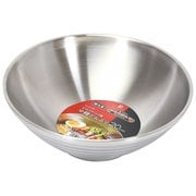 韓味家 冷麺どんぶり 20cm ダブルステンレス製 二重構造 HC-0303