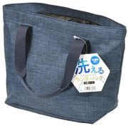 D-6803 [洗えるランチバッグ 巾着 トート PEVA ブルー]
