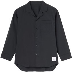 ハーミア/ロングスリーブシャツ HERMIA/ LONG SLEEVE SHIRTS KSU32372 ブラック K Mサイズ [アウトドア シャツ ユニセックス]
