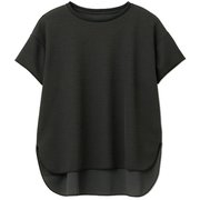 サーマルハーフスリーブティー THERMAL H/S TEE DMF523100 K サイズ2 [フィットネス ヨガ シャツ レディース]