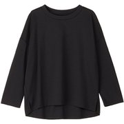 ドルマンスリーブスリークォータートップ DMF524101 ブラック K サイズ3 [フィットネス ヨガ シャツ レディース]