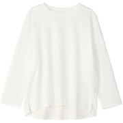ドルマンスリーブスリークォータートップ DMF524101 ホワイト W サイズ3 [フィットネス ヨガ シャツ レディース]