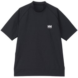 ショートスリーブラッシュガードティー ユニセックス ラッシュガード ブラック（K） XSサイズ HH82408
