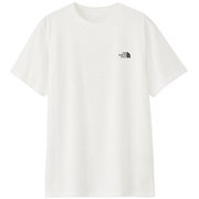 ショートスリーブランメッシュスクエアロゴティー S/S Run Mesh Square Logo Tee NT32470 グレイッシュホワイト GS Lサイズ [ランニングウェア シャツ メンズ]