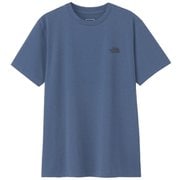 ショートスリーブランメッシュスクエアロゴティー S/S Run Mesh Square Logo Tee NT32470 シェイディーブルー SB XLサイズ [ランニングウェア シャツ メンズ]