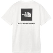 ショートスリーブバックスクエアロゴティー レディース カットソー ホワイト（W） Lサイズ NTW32447