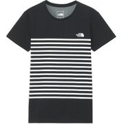 ショートスリーブパネルボーダーティー S/S Panel Border Tee NTW32406 K XLサイズ [アウトドア カットソー レディース]