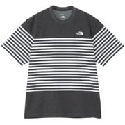 ショートスリーブパネルボーダーティー S/S Panel Border Tee NT32406 ミックスチャコール ZC XLサイズ [アウトドア カットソー メンズ]