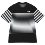 ショートスリーブパネルボーダーティー S/S Panel Border Tee NT32406 ブラック K Sサイズ [アウトドア カットソー メンズ]