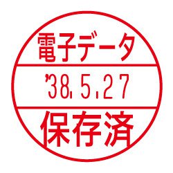 データーネームEX18号C式BK電子データ/保存済 赤 （電子帳簿保存法対応商品） XGL-18C