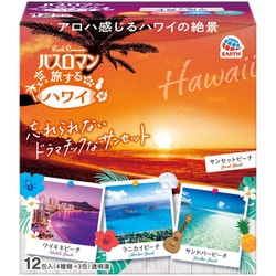 バスロマン 旅するハワイ 12包入り 4種類 アソートパック [医薬部外品 入浴剤 分包 アソートタイプ 粉末 粉剤]