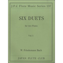 （137）W.F.バッハ作曲 フルート二重奏曲 VOL.1 [ムックその他]
