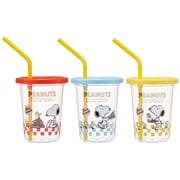 SIH2ST [ストロー付タンブラー 3個 ピーナッツ SNOOPY 80sカフェ]