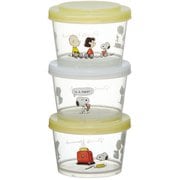 SIJ3 [薄肉保存容器3Pセット ピーナッツ SNOOPY/水彩]