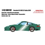 EM619E 1/43 ポルシェ 911 997.2 Turbo 2010 マラカイトグリーンメタリック [レジンキャストミニカー]