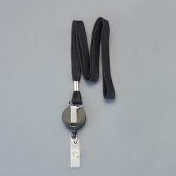 91cm リール付名札用ストラップ（黒） EA956VA-151