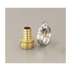 3/4” NHx15mm 雄ねじステム（ホースバンド付） EA124GC-51