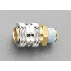 R1/2” 雄ねじカップリング（真鍮製/ワンプッシュ） EA140GA-4