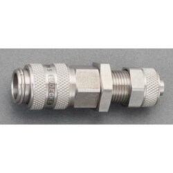 4x6mm ウレタンホースカップリング（隔壁/ステンレス製） EA140GL-406