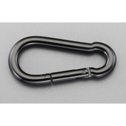 79x11.0mm スナップフック（スチール製/黒） EA638JP-113