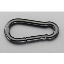102x14.0mm スナップフック（スチール製/黒） EA638JP-114