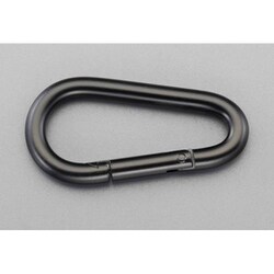 80x11.0mm スナップフック（スチール製/黒） EA638JP-103