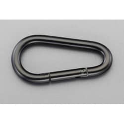 101x12.5mm スナップフック（スチール製/黒） EA638JP-104