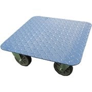 EA520AD-13A [500x500mm/400kg ドーリー（ブレーキ付/スチール製）]