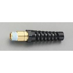 R1/4”・6.5x10mm 雄ねじ付ホース継手（プロテクター付） EA140GH-1
