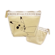 PKM-790 ポケットモンスター 舟形ポーチ ロゴテープ ピカチュウ [キャラクターグッズ]