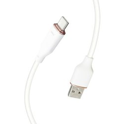 超柔らか！ふわふわソフトケーブル USB Type-Cケーブル USB2.0 QC3.0/最大18W 50cm ホワイト UCJ-AW50 WH