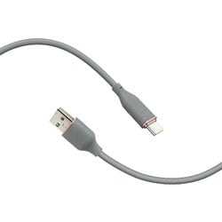 超柔らか！ふわふわソフトケーブル USB Type-Cケーブル USB2.0 QC3.0/最大18W 3m グレー UCJ-AW3M GY