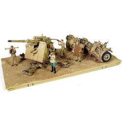 WS55726 1/32 完成品 WW.II ドイツ軍 クルップ Flak 36 1942年6月 エル･アラメインの戦い [ダイキャストミニカー]