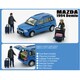 64B0313 1/64 マツダ デミオ メトロ 1994 ブルー RHD [ダイキャストミニカー]
