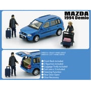 64B0313 1/64 マツダ デミオ メトロ 1994 ブルー RHD [ダイキャストミニカー]