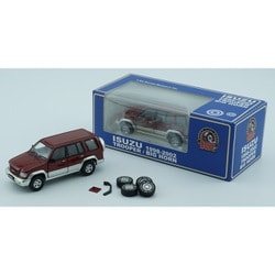 64B0337 1/64 いすゞ ビッグホーン 1998-2002 ダークレッド LHD [ダイキャストミニカー]