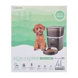 ヨドバシ.com - エレコム ELECOM PET-AF01BK [自動給餌器 猫 中小型犬 4L 1匹用 録音可 タイマー式 1日6食 2WAY給電  （電池＆コンセント給電） 餌詰まりお知らせ機能 ドライフード専用 ステンレス製ボウル 1個 健康管理 ブラック] 通販【全品無料配達】