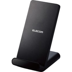 ワイヤレス充電器 Qi認証 5W スタンド 縦置き/横置き両対応 おくだけ充電 ブラック W-QS09BK