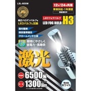 LSL-605W [JB激光LED H3バルブ 白色 2コ入 12/24V共用 （ハロゲンバルブタイブ） トラック・車検対応]