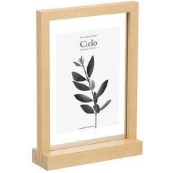 フローティングフォトフレーム Cielo（シエロ） 160×232mm L/KG（ハガキ）/2L（カビネ）サイズ ナチュラル FWFCL-NT2L