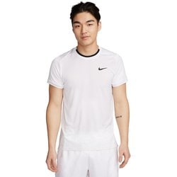 コート アドバンテージ Dri-FIT テニストップ FD5321 102 ホワイト/ブラック Sサイズ [テニス 半袖シャツ メンズ]